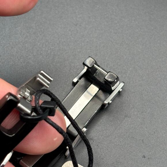 Mason Parker Mens TwoTone Stainless Steel Link Bracelet Gunmetal & Silver Finish - Picture 16 of 17